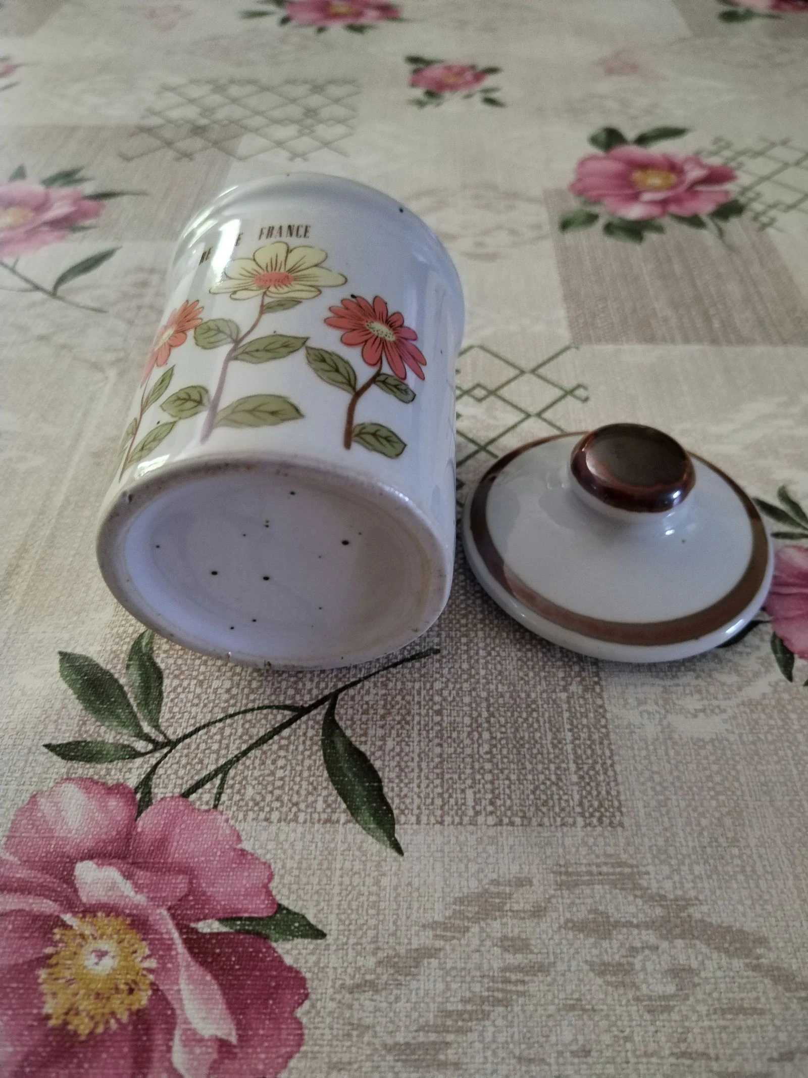 Zeer mooie vintage retro pot van geglazuurd aardewerk, bergère de France. – photo 6